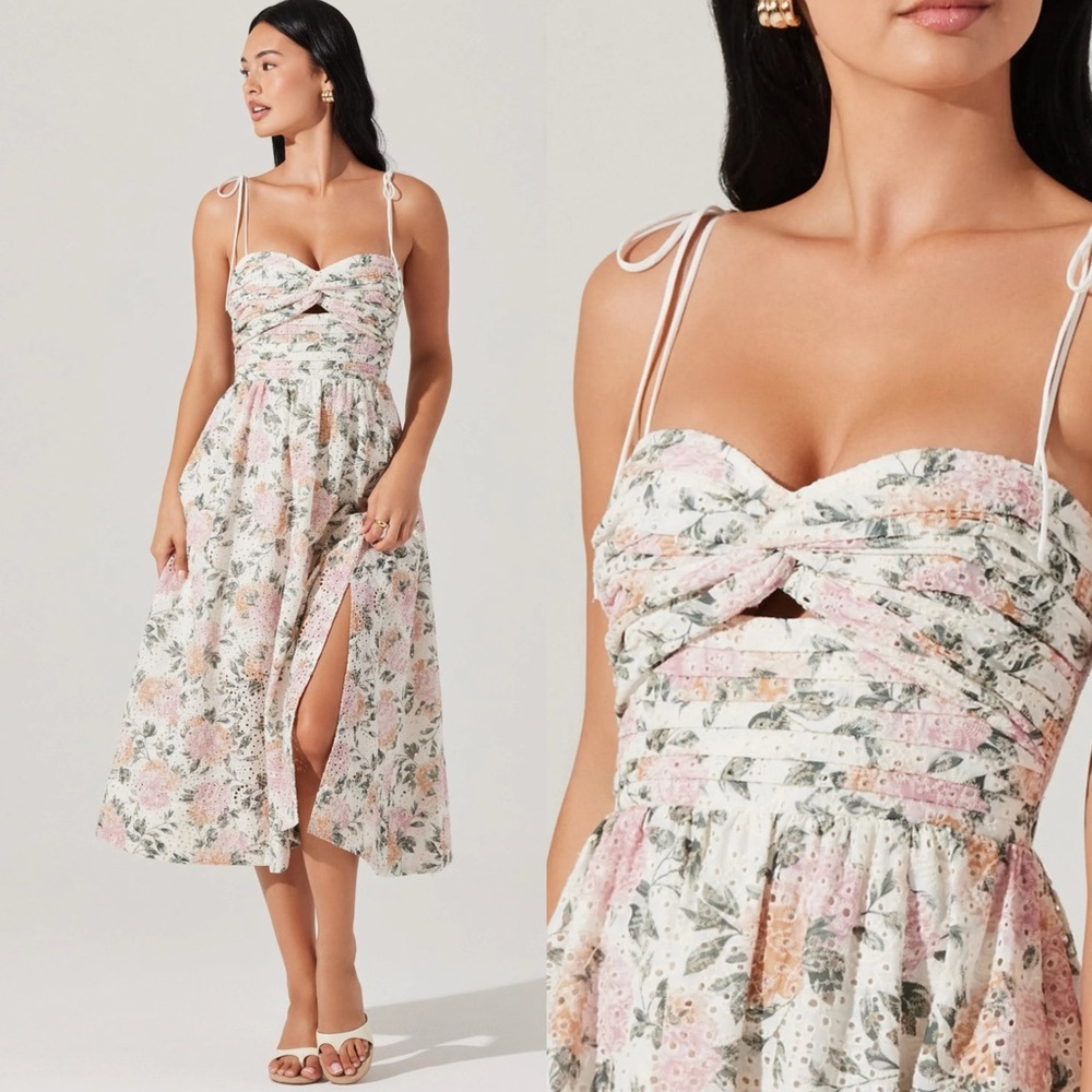 Astr the label Sariah dress in Dusty Pink Floral